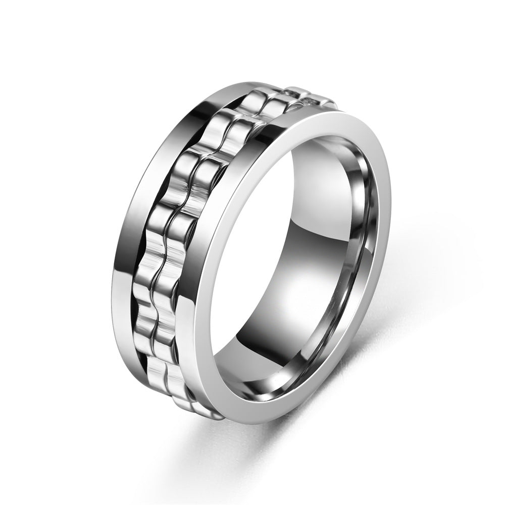 Exclusive Unique Stress-Relief Anti-Anxiety Gear Flower Rotating Ring
