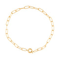 18K Gold-Filled Paper Clip Chain Necklace