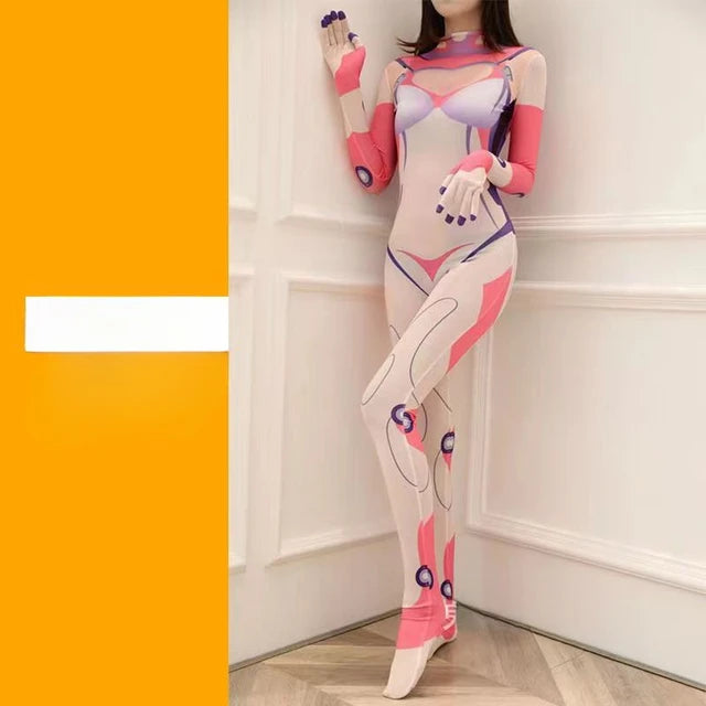 Anime EVA Cosplay Costume Bodysuit Asuka Tights Maillot Ayanami Langley Hallowen Party Cloth