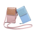 New Mobile Phone Bag Ladies Multi-Function One-Shoulder Diagonal Bag Cover Type Mini Stone Pattern Coin Purse