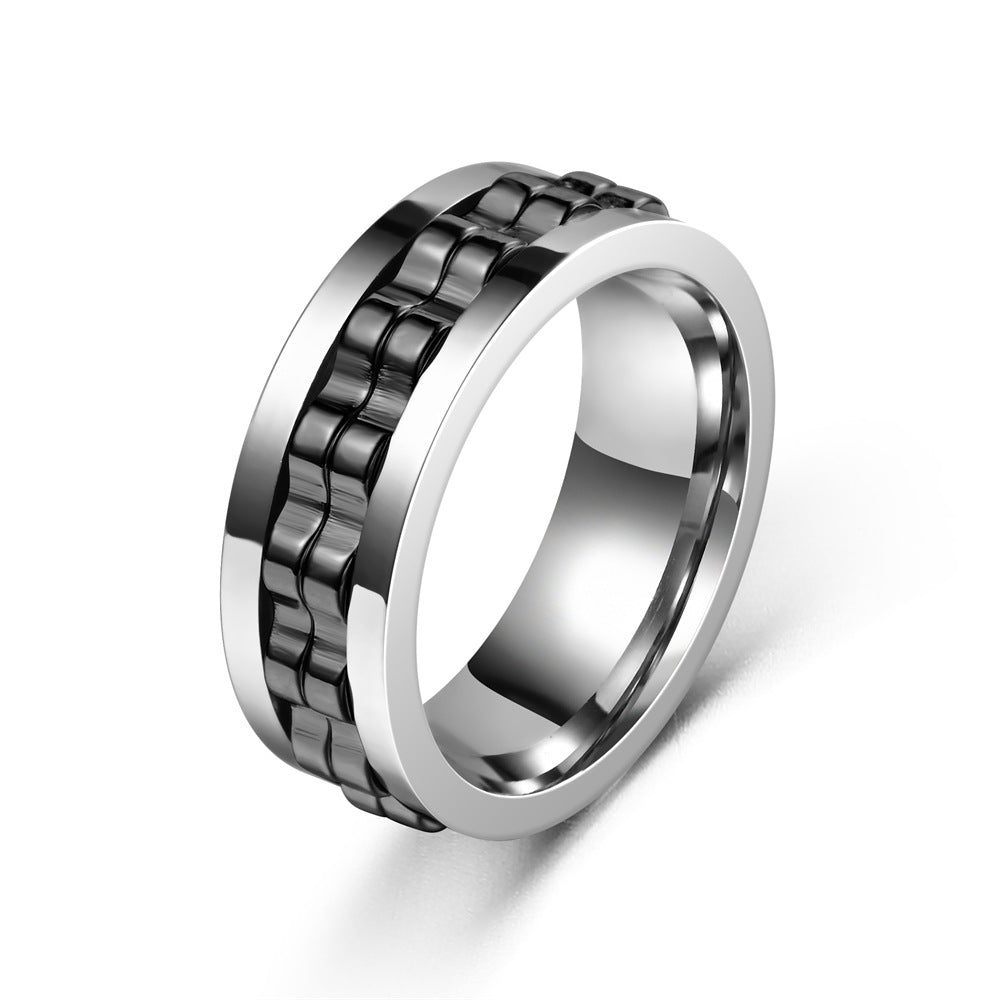 Exclusive Unique Stress-Relief Anti-Anxiety Gear Flower Rotating Ring