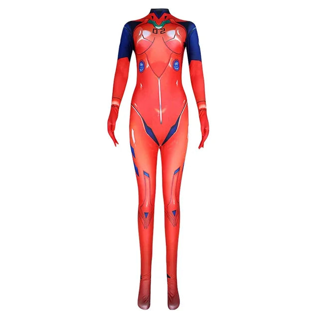 Anime EVA Cosplay Costume Bodysuit Asuka Tights Maillot Ayanami Langley Hallowen Party Cloth
